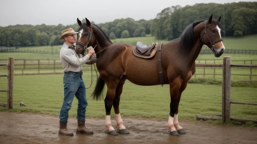 Brosses de pansage en bois et fibres naturelles adaptées à un jeune cheval sensible