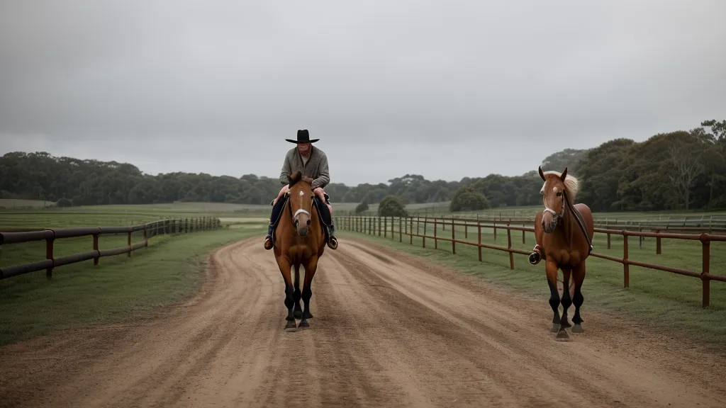 Propriétaire flattant son jeune cheval après une séance d'éducation et de travail latéral réussie