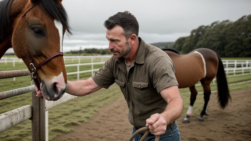 Charger un jeune cheval en van sans stress, première étape de débourrage et de transport en douceur