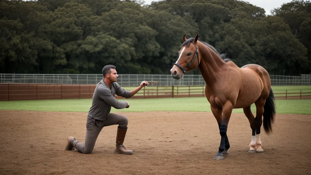 Intérieur sombre du van vu depuis la lumière extérieure, contraste qui explique la prudence du cheval au chargement