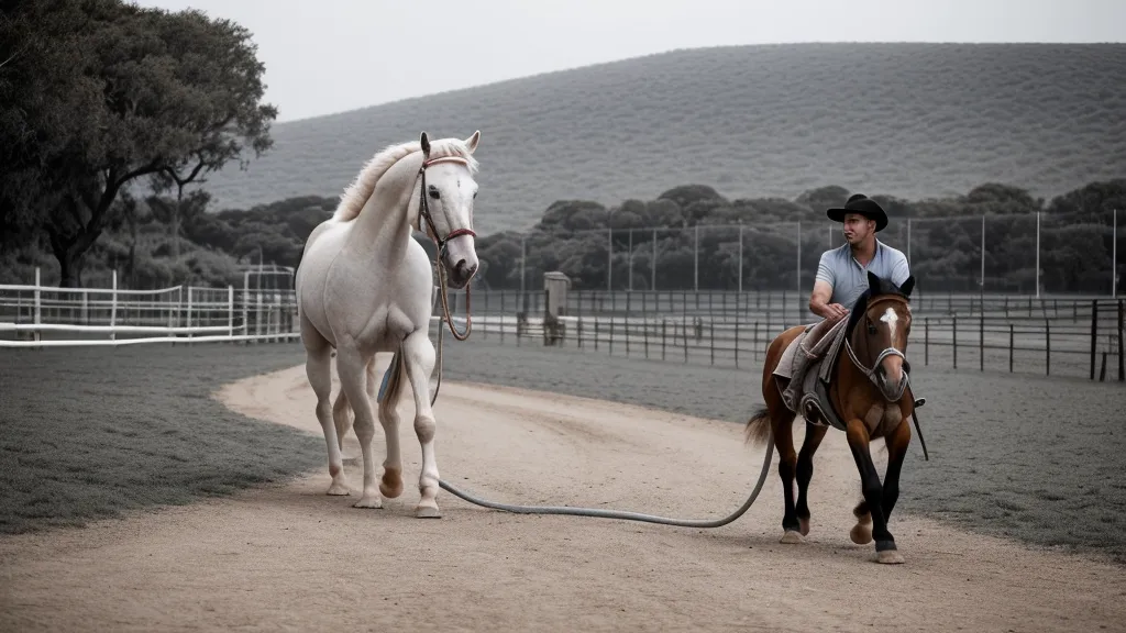 Jeune cheval serein en carrière de sable, signe de confiance retrouvée après le choix d'une selle adaptée