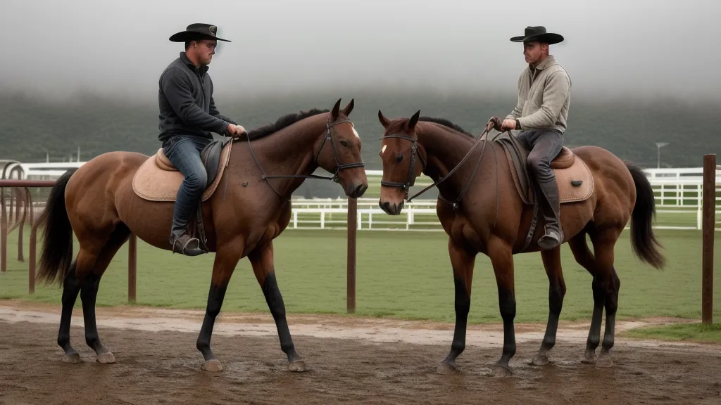 Jeune cheval préparé au maréchal-ferrant grâce à un travail à pied progressif